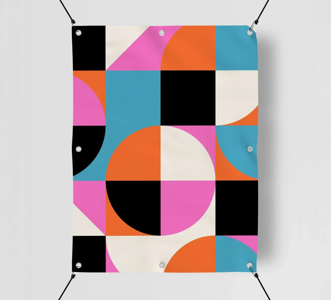 Poster di geometria - Forme astratte a colori telo in pvc da Studio Vibe