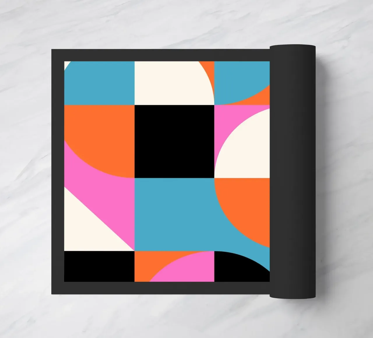 Poster di geometria - Forme astratte a colori zerbino da Studio Vibe