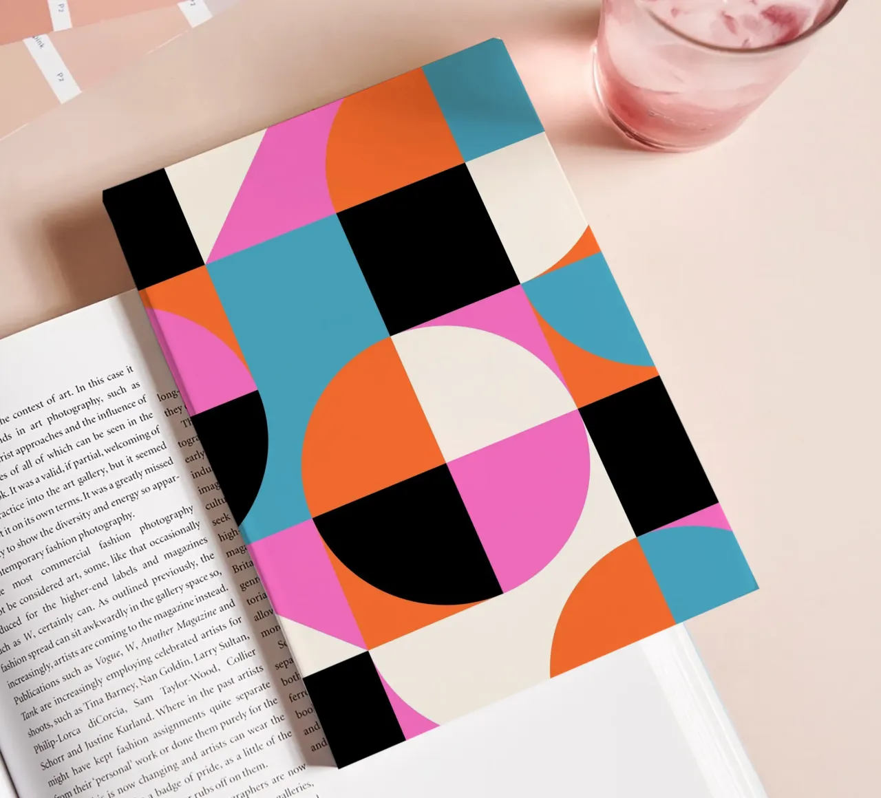 Geometry poster - Abstract shapes in colours notebook by Studio Vibe