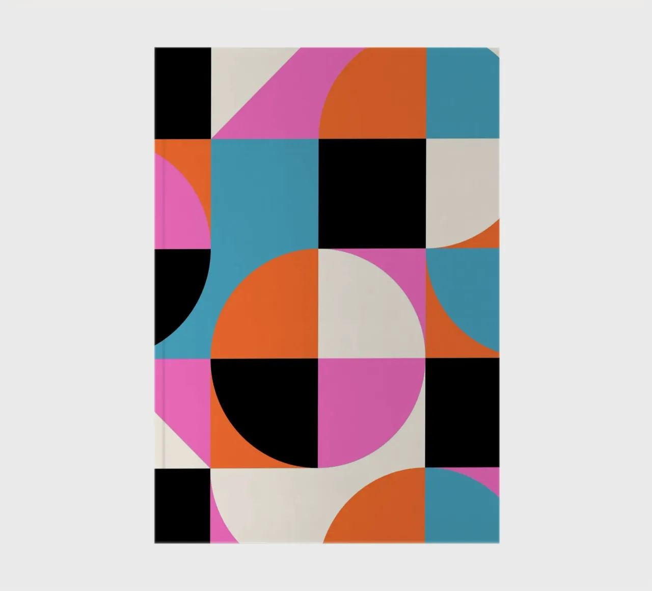 Geometry poster - Abstract shapes in colours notebook by Studio Vibe