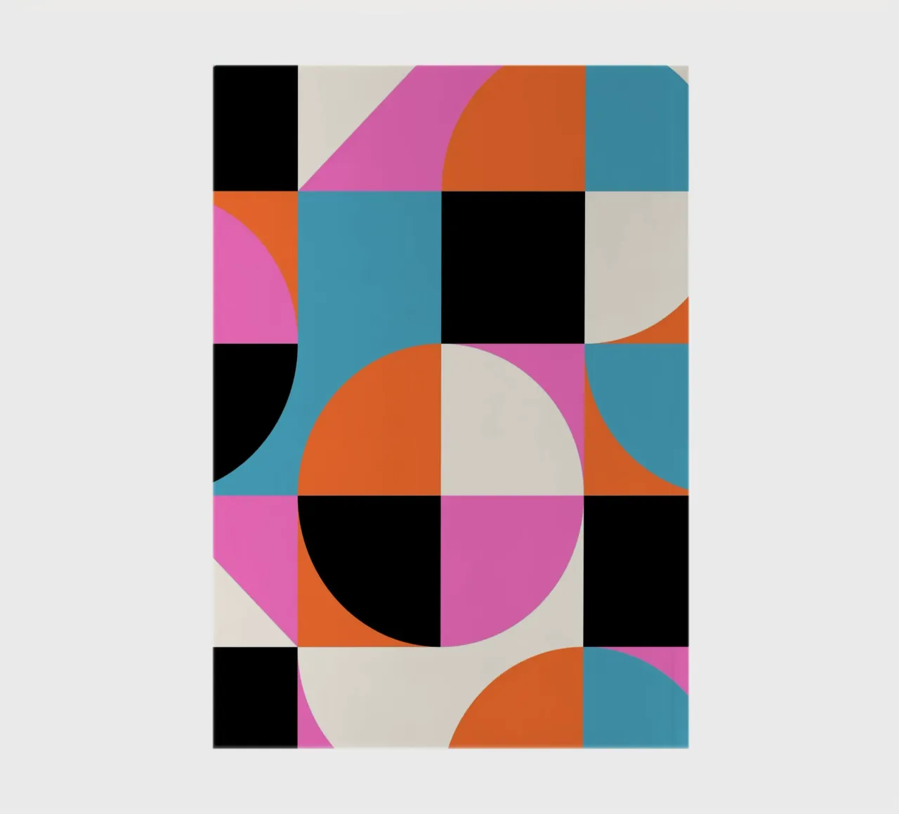 Geometry poster - Abstract shapes in colours notebook by Studio Vibe