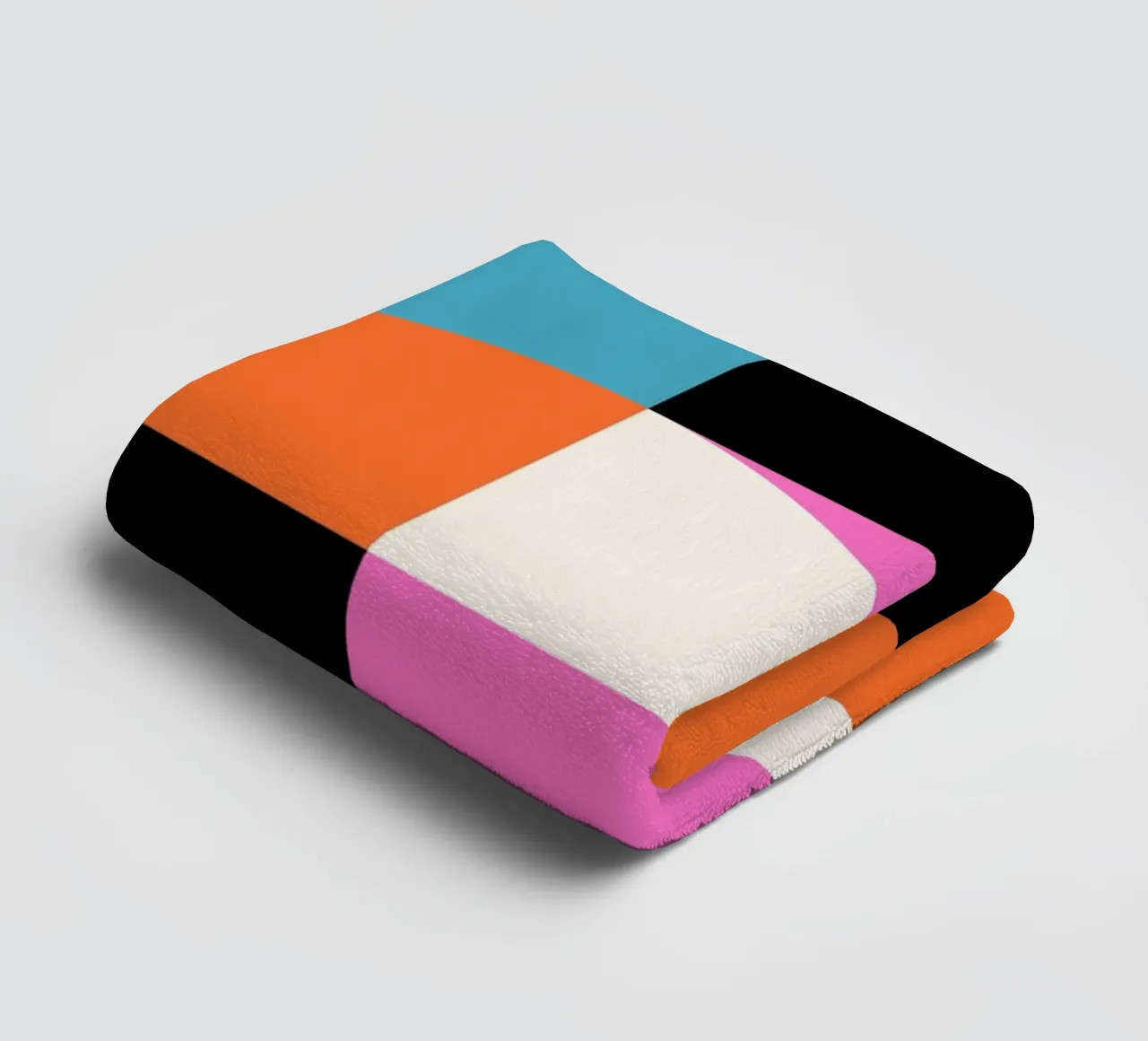Geometry poster - Abstract shapes in colours towel by Studio Vibe