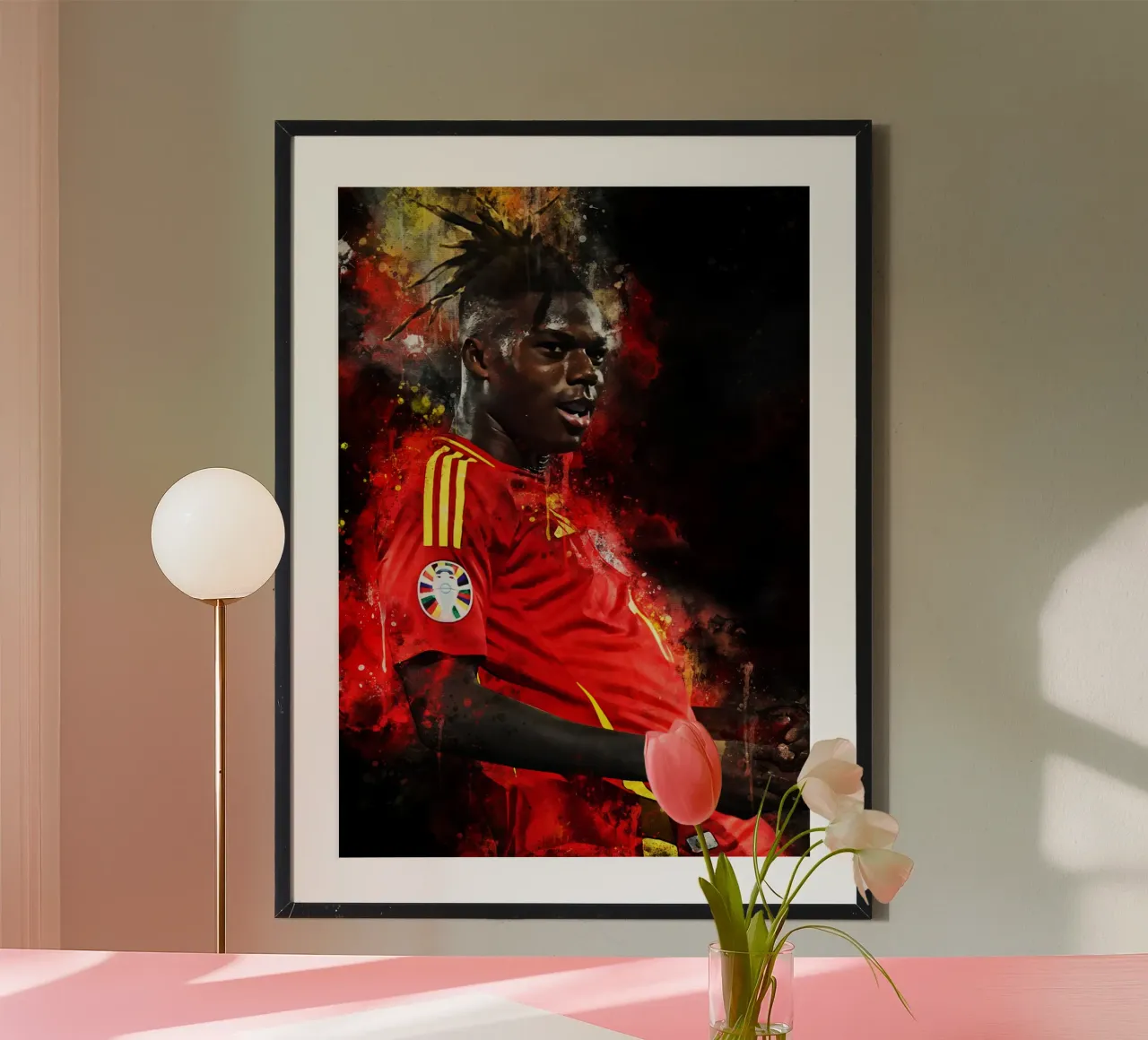 Nico Williams poster con telaio in plastica da MasterInkArt