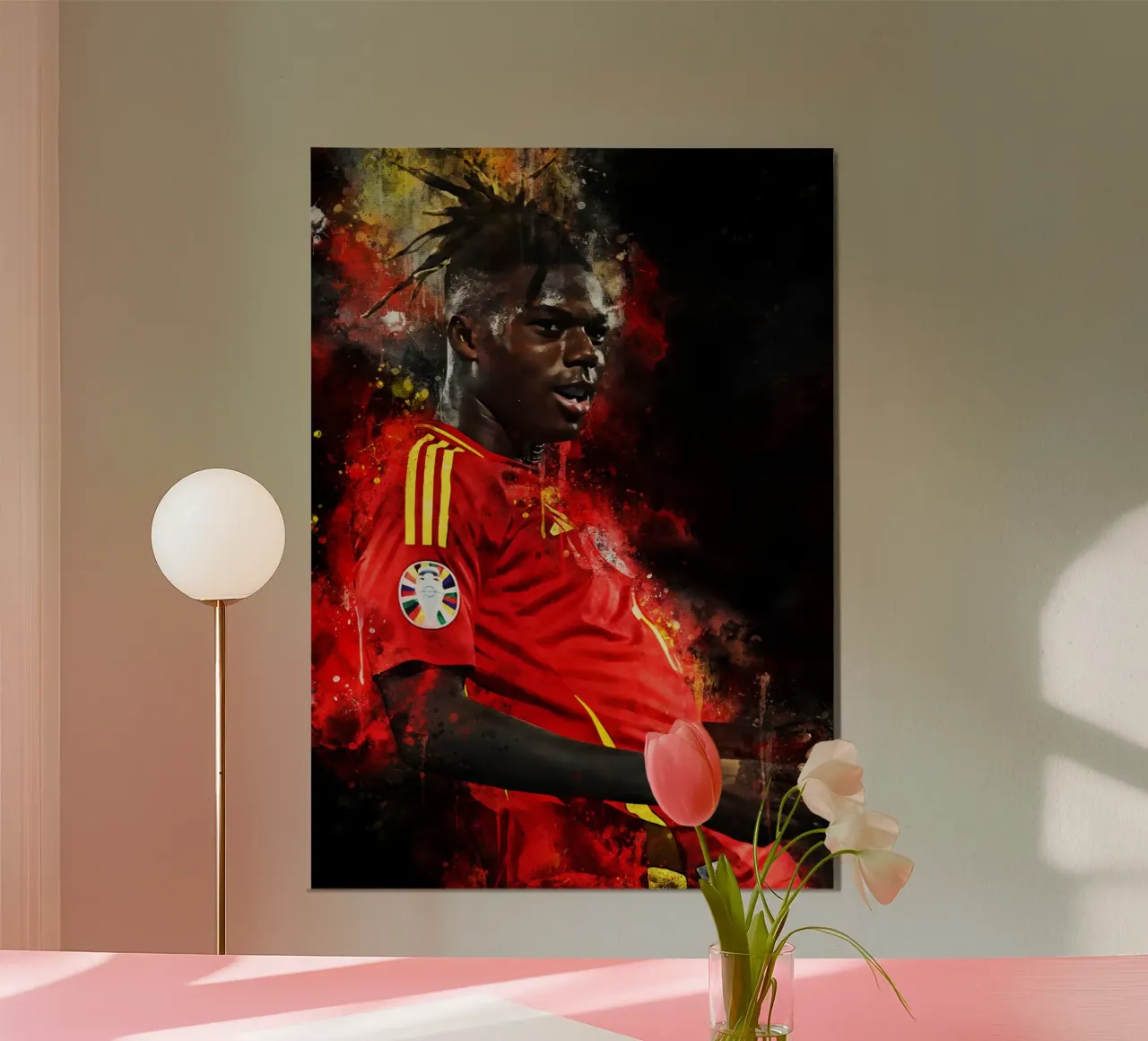 Nico Williams poster con telaio in plastica da MasterInkArt