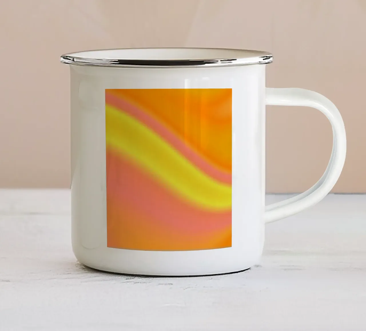 SHAKE IT, SHAKE IT ...🍑 tazza in smalto da ÂME LIBRE STUDIO