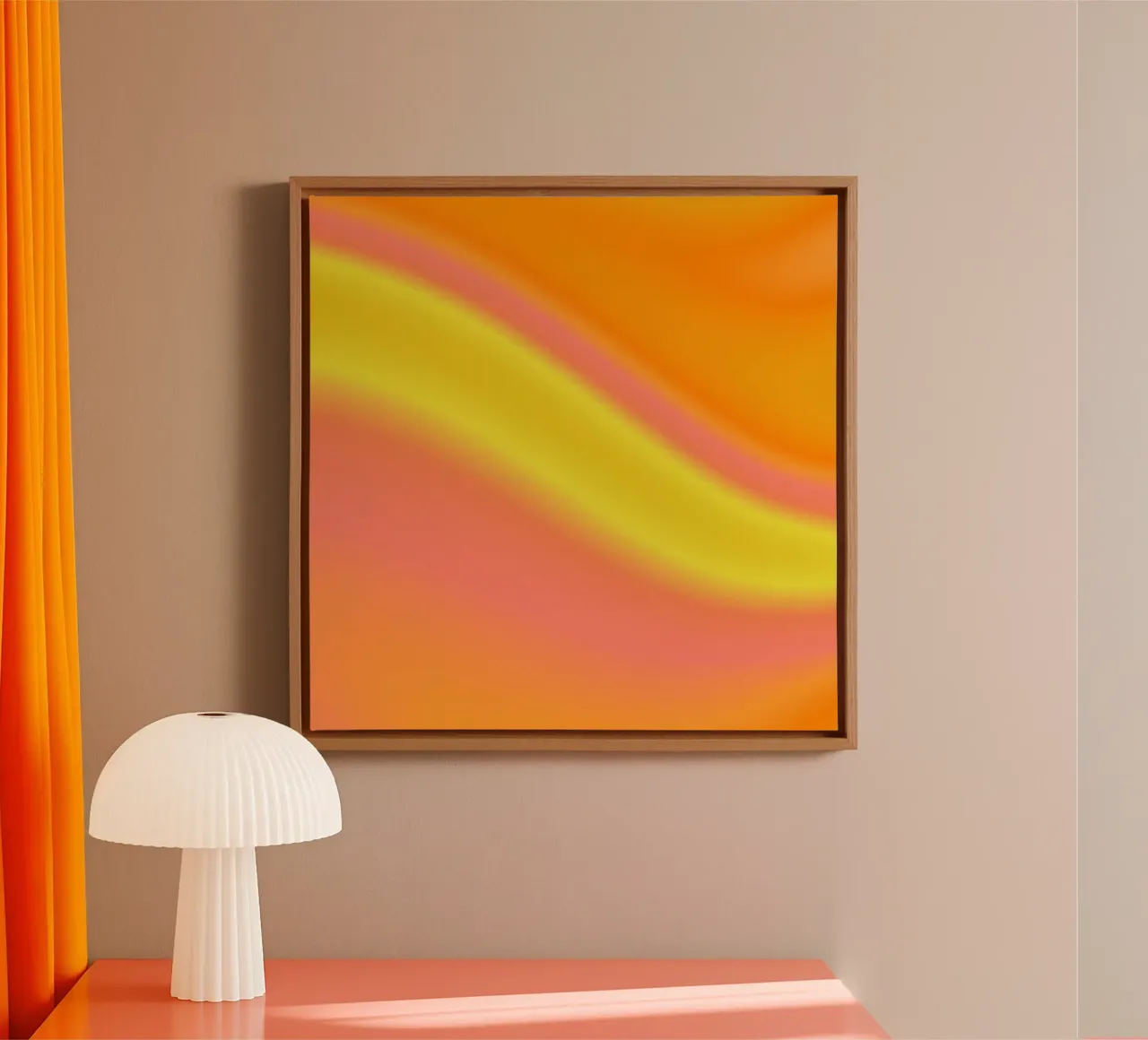 SHAKE IT, SHAKE IT ...🍑 canvas with Floater frame by ÂME LIBRE STUDIO
