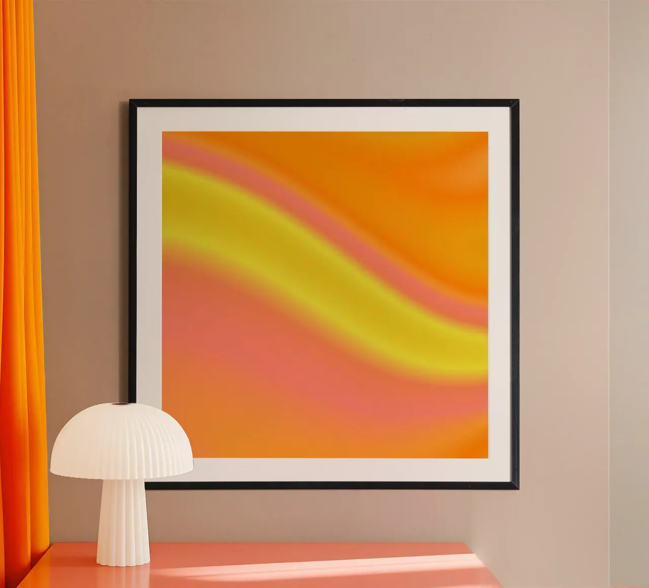 SHAKE IT, SHAKE IT ...🍑 poster con telaio in legno da ÂME LIBRE STUDIO