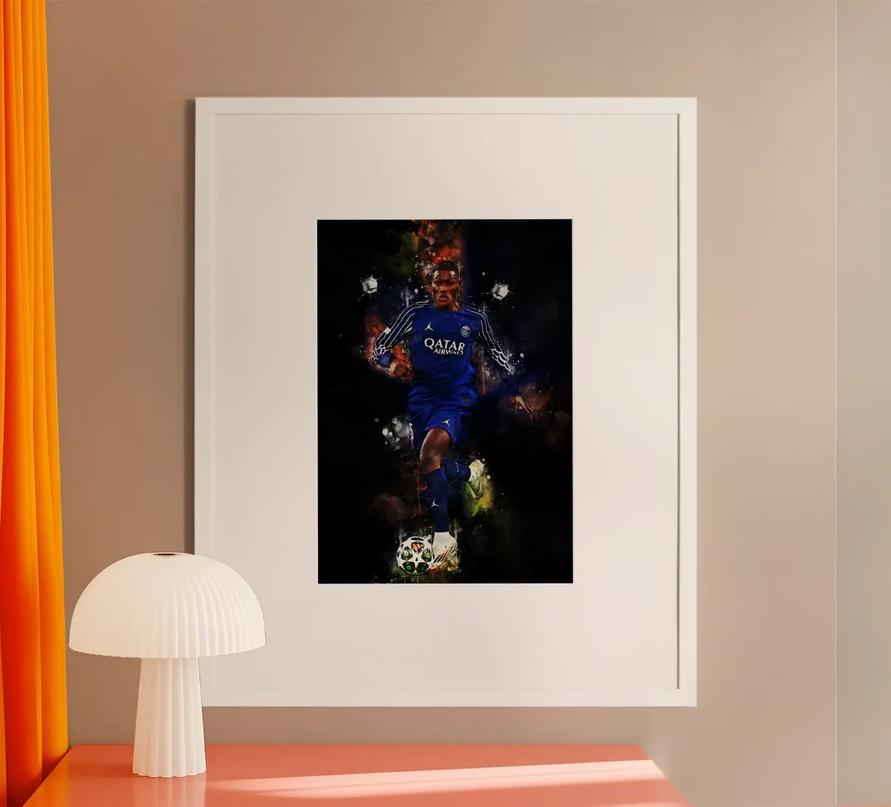 Nuno Mendes poster con telaio in legno da MasterInkArt