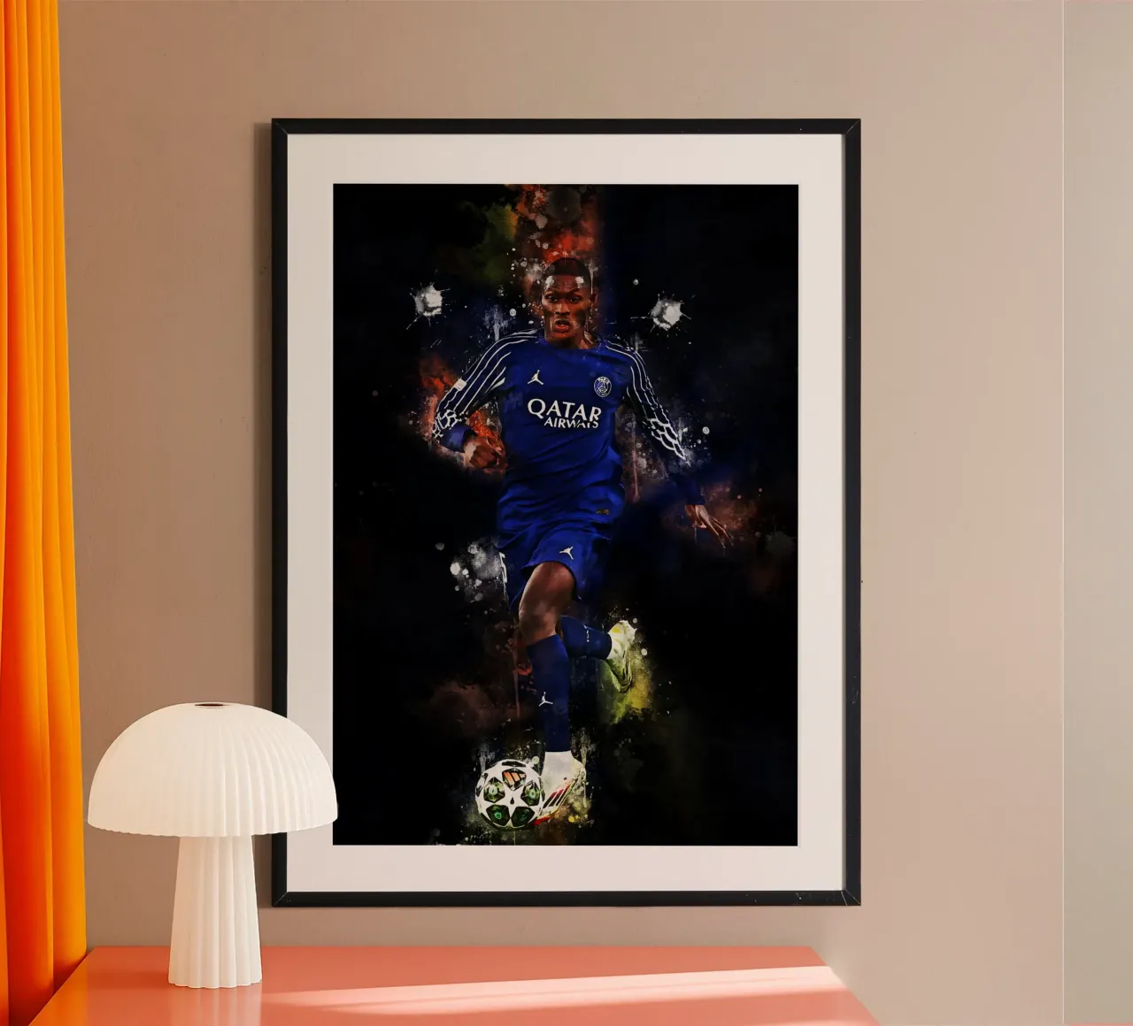 Nuno Mendes poster con telaio in legno da MasterInkArt