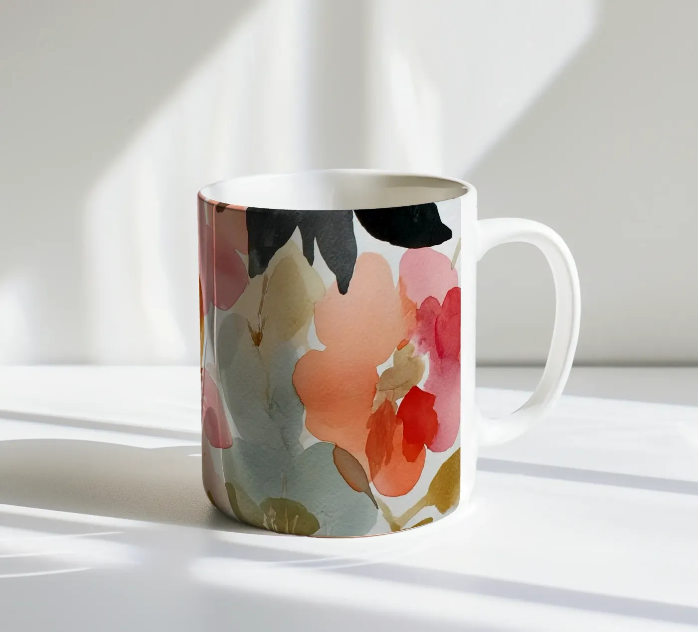 Pillow Pattern No 15 ceramic mug by treechild