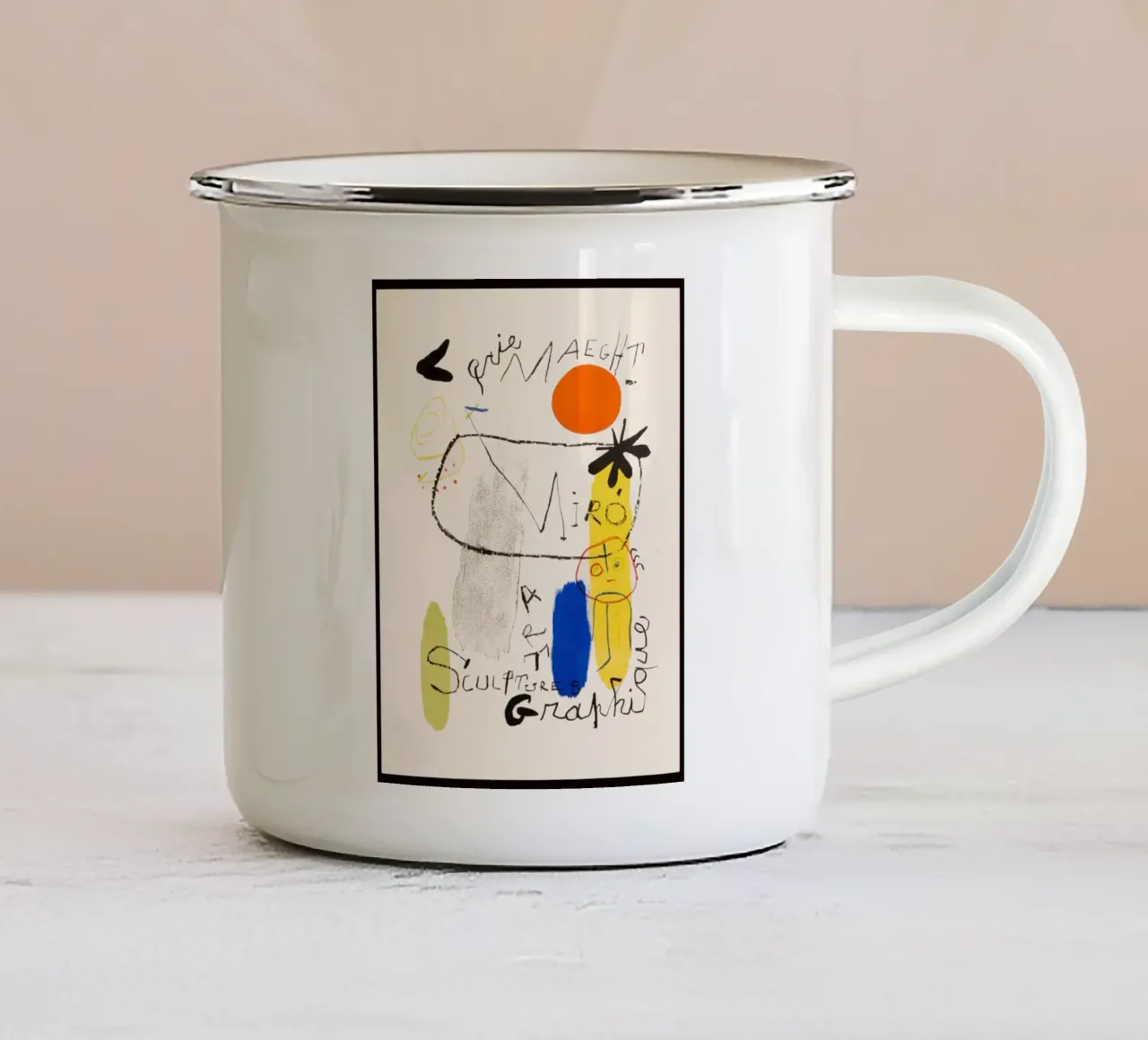 Affiche D'Exposition tazza in smalto da Collins Shop