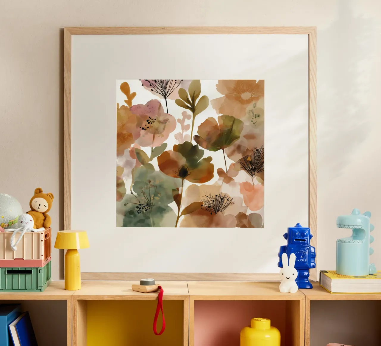 Pillow Pattern No 16 poster con telaio in alluminio da treechild