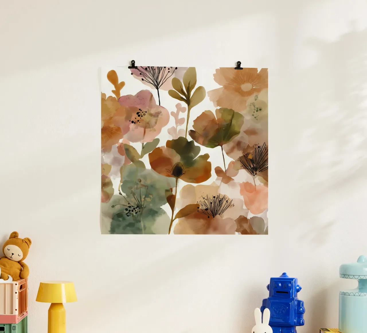 Pillow Pattern No 16 poster con telaio in alluminio da treechild