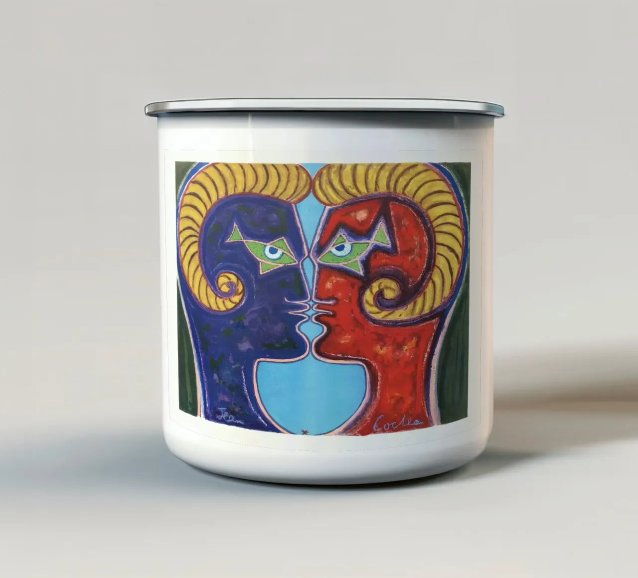 Double Face, 1960 tazza in smalto da Collins Shop