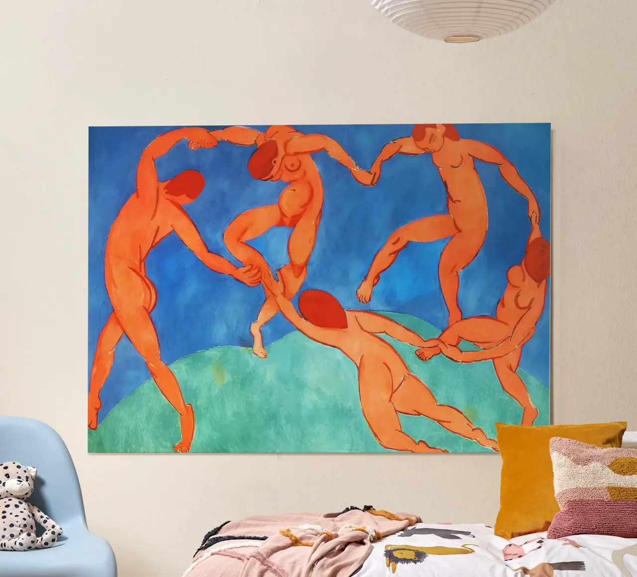 La Danse II (1930-1933) di Henri Matisse poster con telaio in legno da Art History