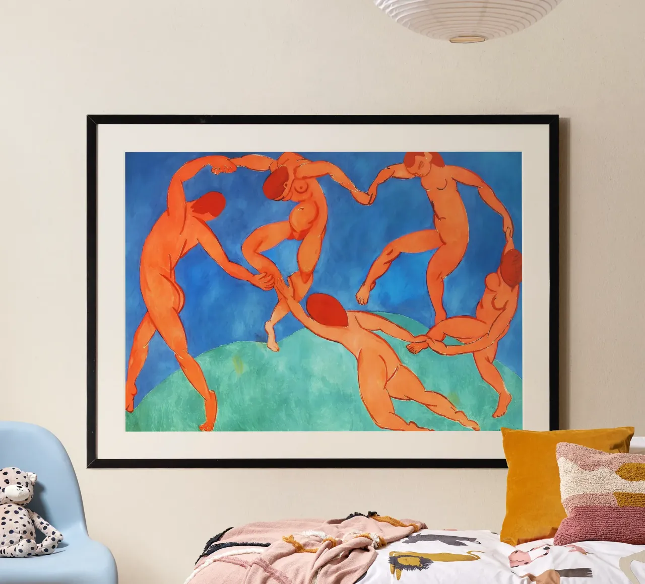 La Danse II (1930-1933) di Henri Matisse poster con telaio in legno da Art History