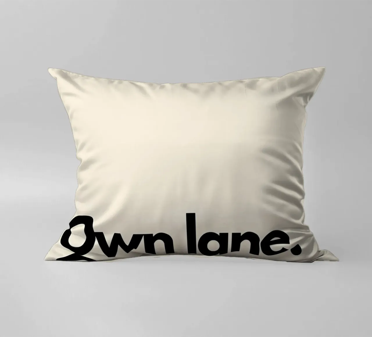 "Own lane. Own race. Own pace." cuscino da Type & Tape