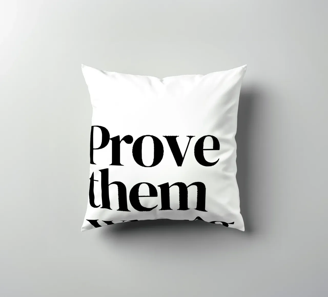 Prove them wrong cuscino da Type & Tape