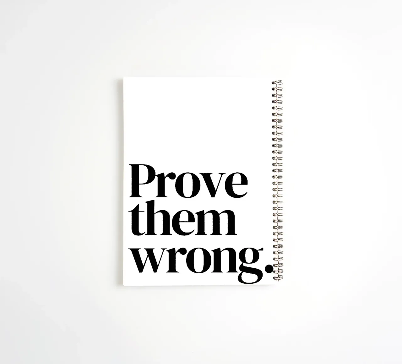 Prove them wrong diario ad anelli da Type & Tape