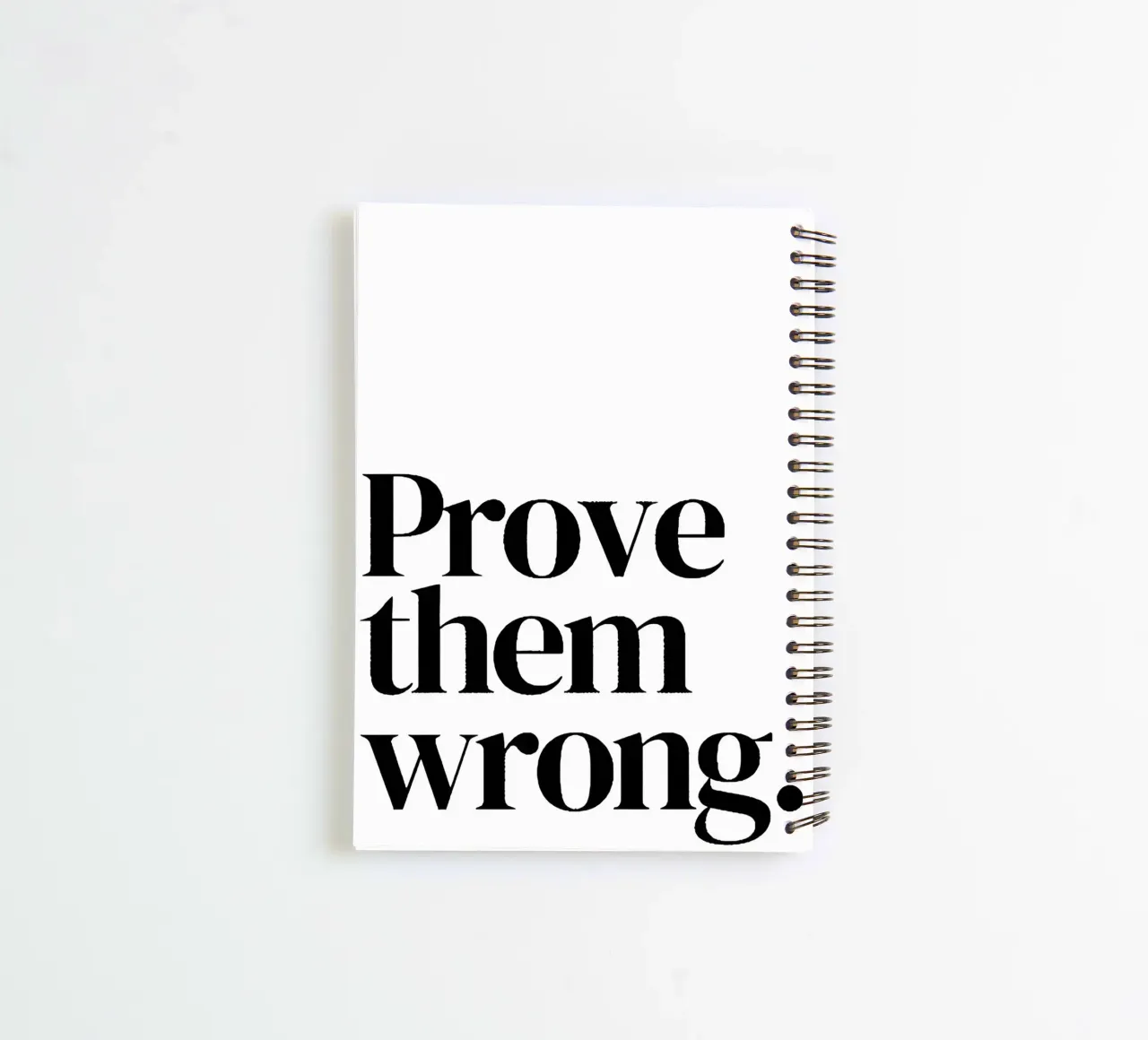 Prove them wrong diario ad anelli da Type & Tape