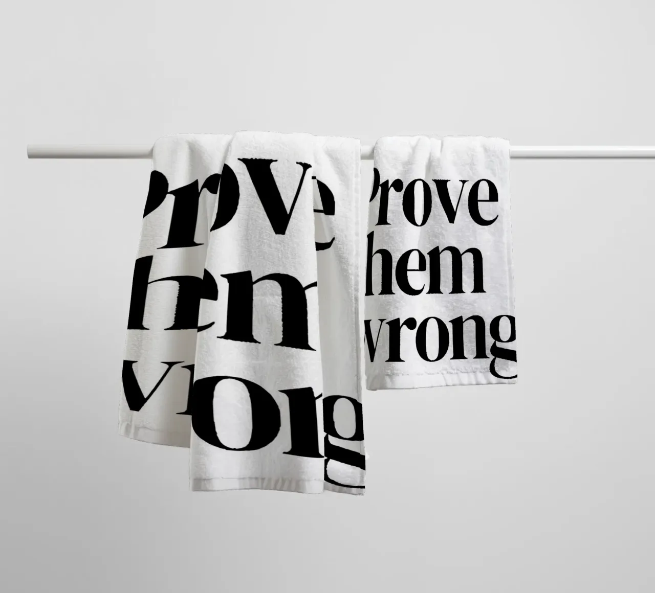 Prove them wrong asciugamano da bagno da Type & Tape
