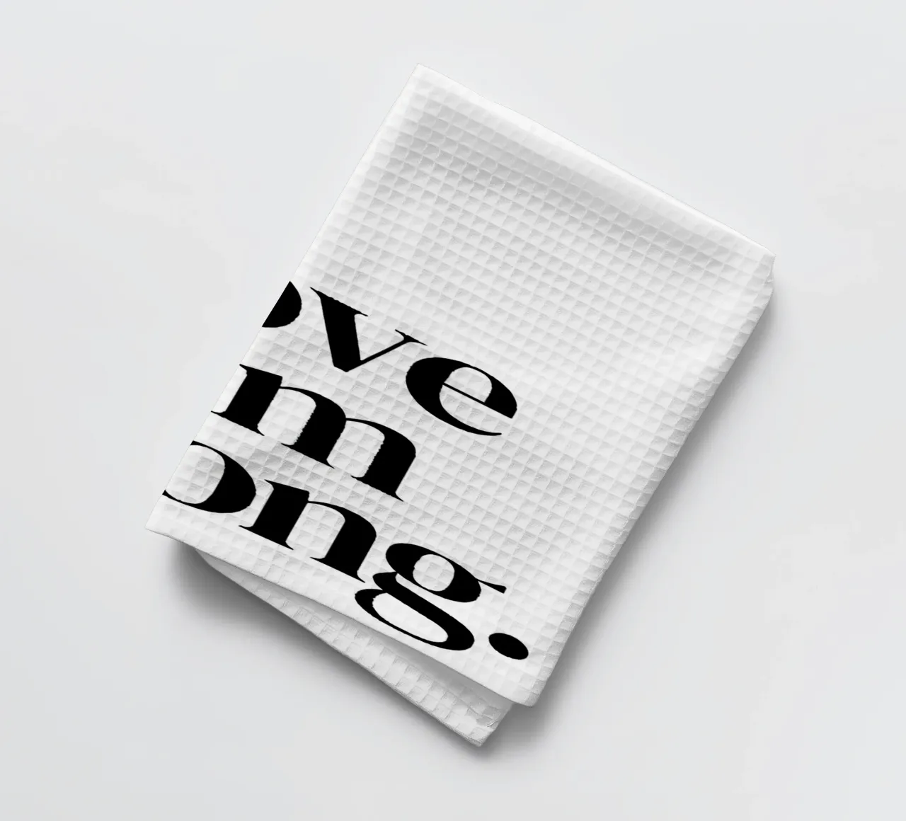 Prove them wrong canovaccio da cucina da Type & Tape