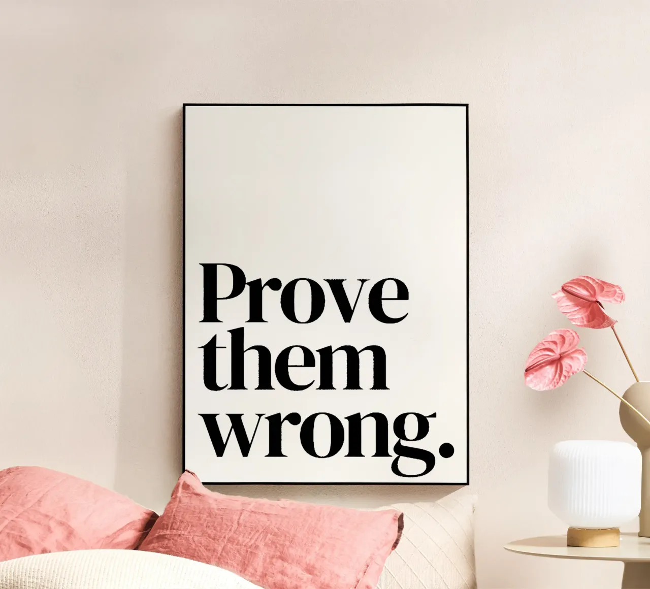 Prove them wrong acryl van Type & Tape