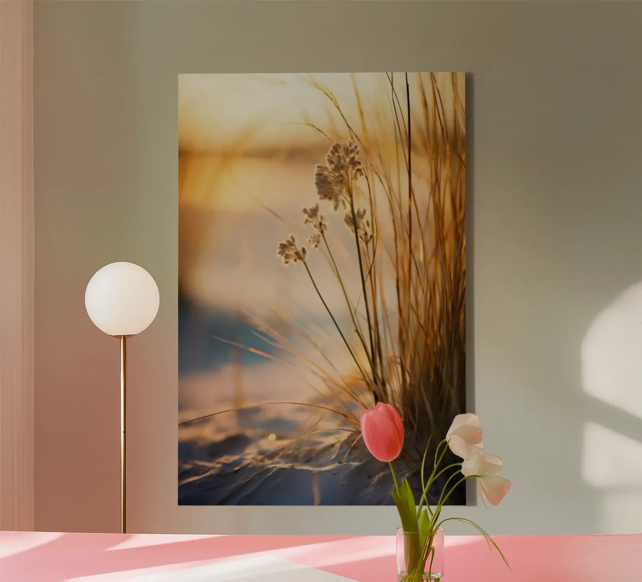 Beach Impressions No 1 canvas met Baklijst van treechild