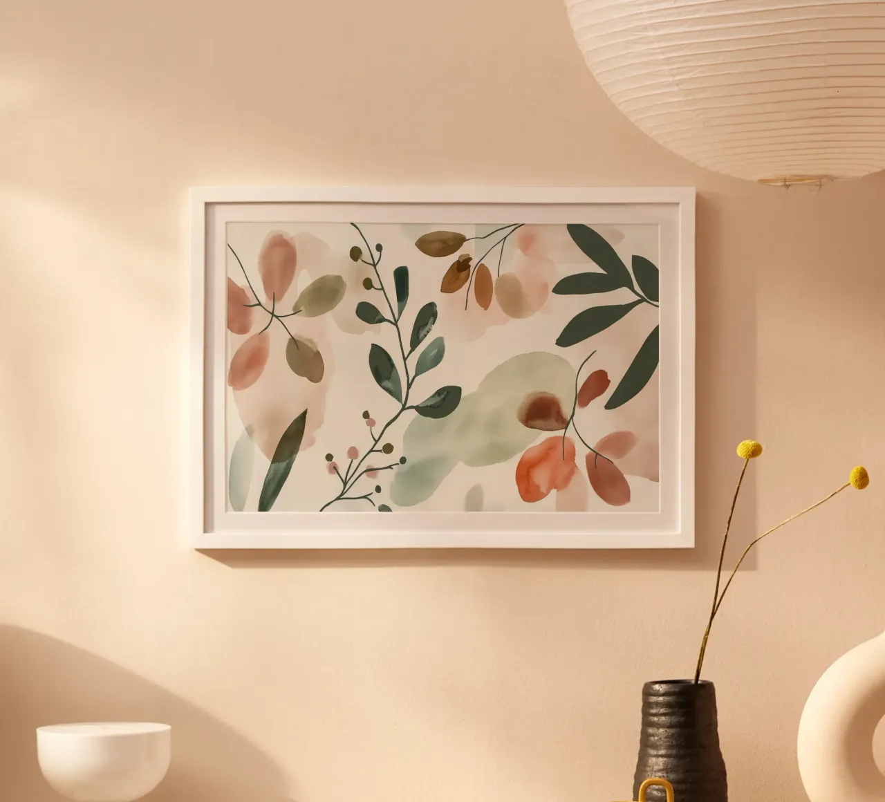 Pillow Pattern No 17 poster con telaio in alluminio da treechild