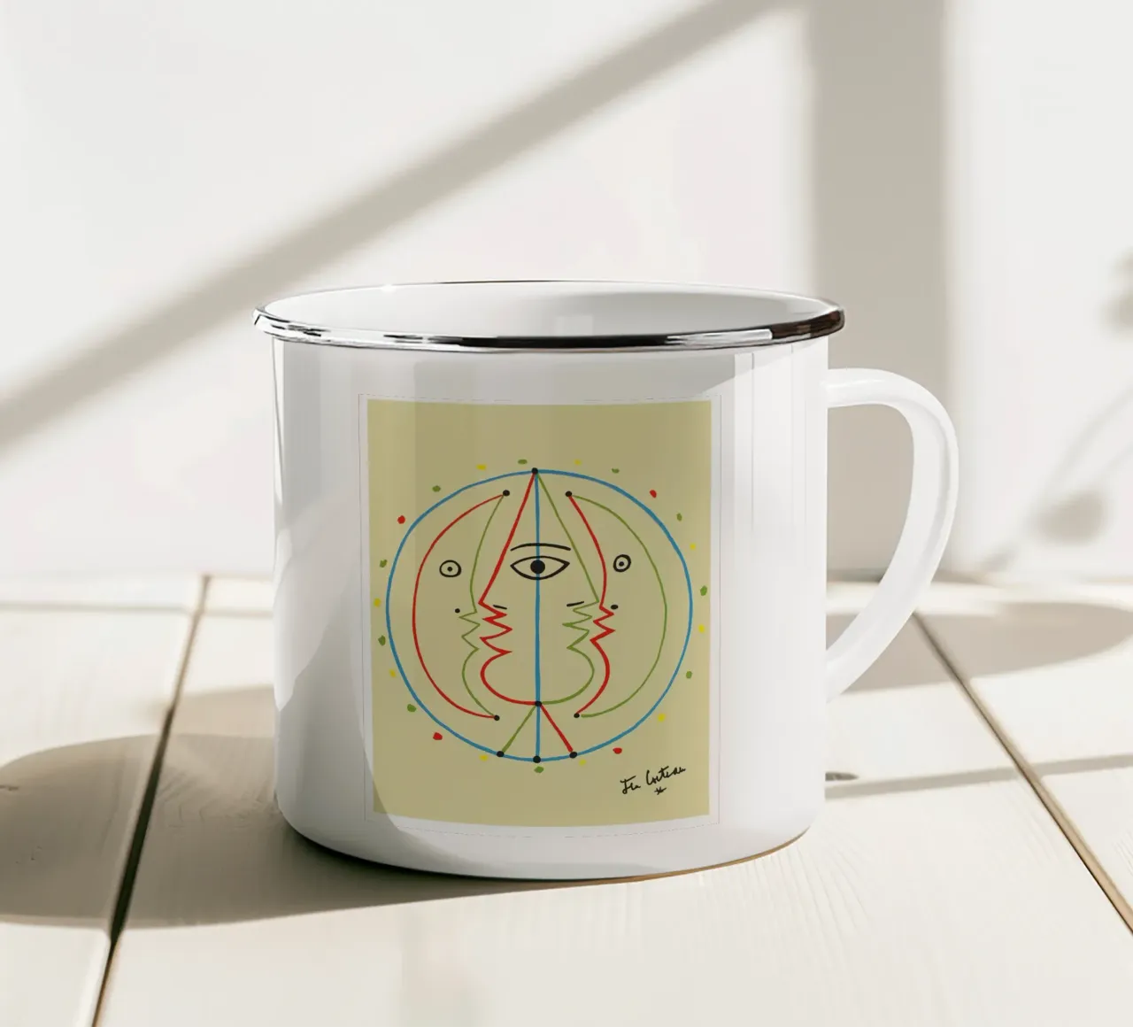 istituto tecnologico jansons tazza in smalto da Collins Shop