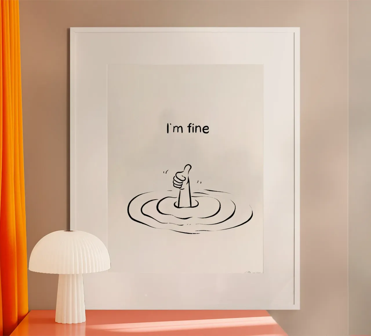 "Im fine" poster da Type & Tape