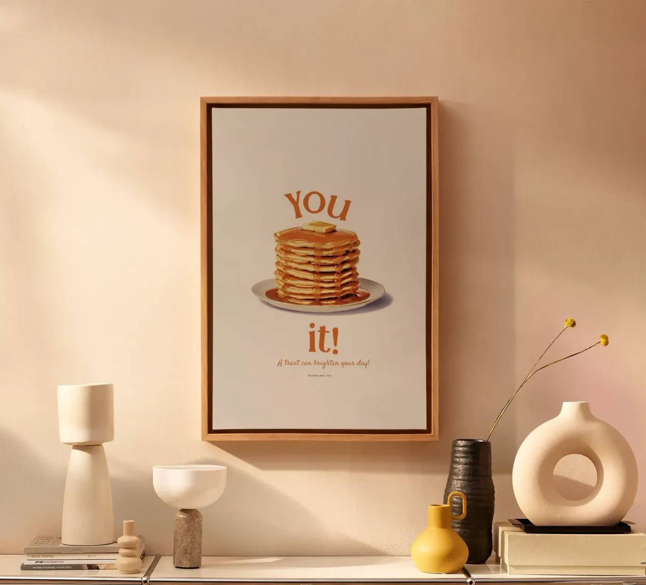 You Pancake it tela con Cornice a cassetta da Jonas Loose