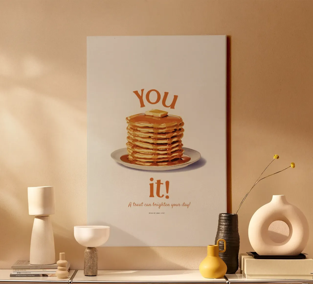 You Pancake it tela con Cornice a cassetta da Jonas Loose