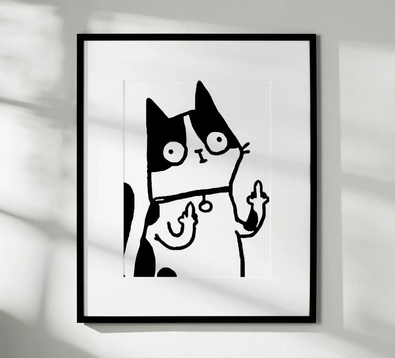 both middle fingers poster da Type & Tape
