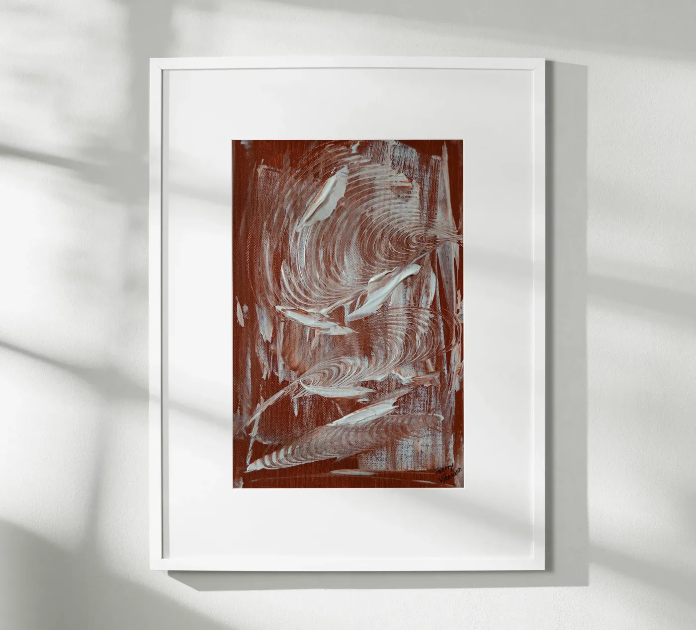 It's raining again. Poster von Thierry Vobmann Abstract painting