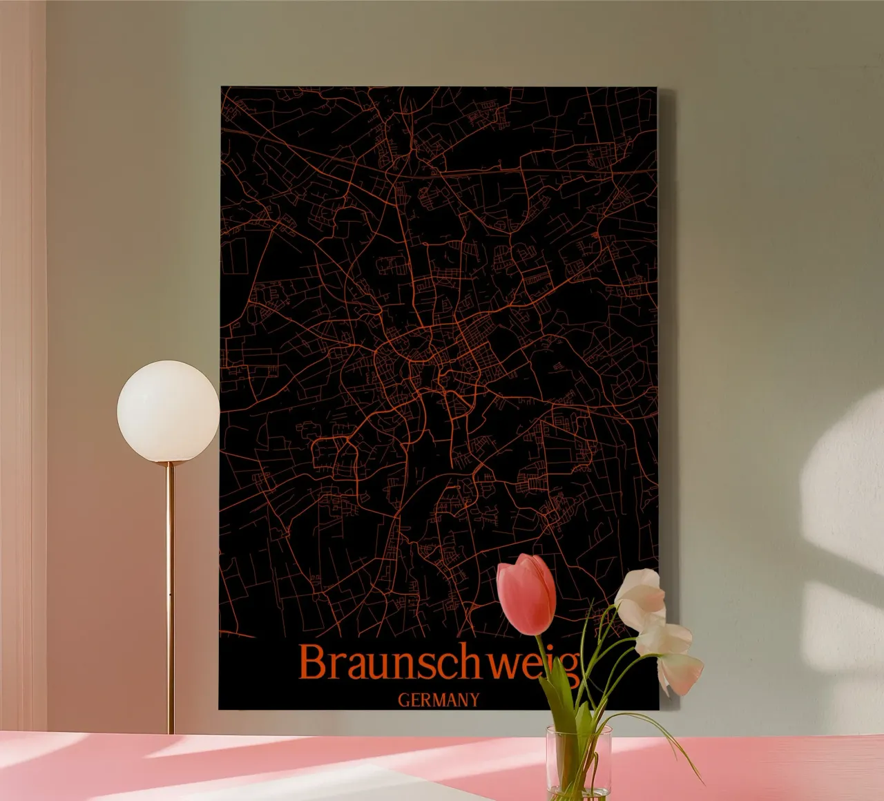Braunschweig tela con Cornice a cassetta da MiMap