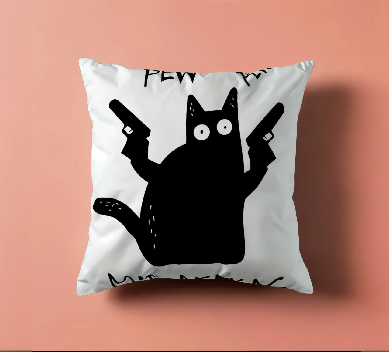 "PEW PEW cuscino da Type & Tape