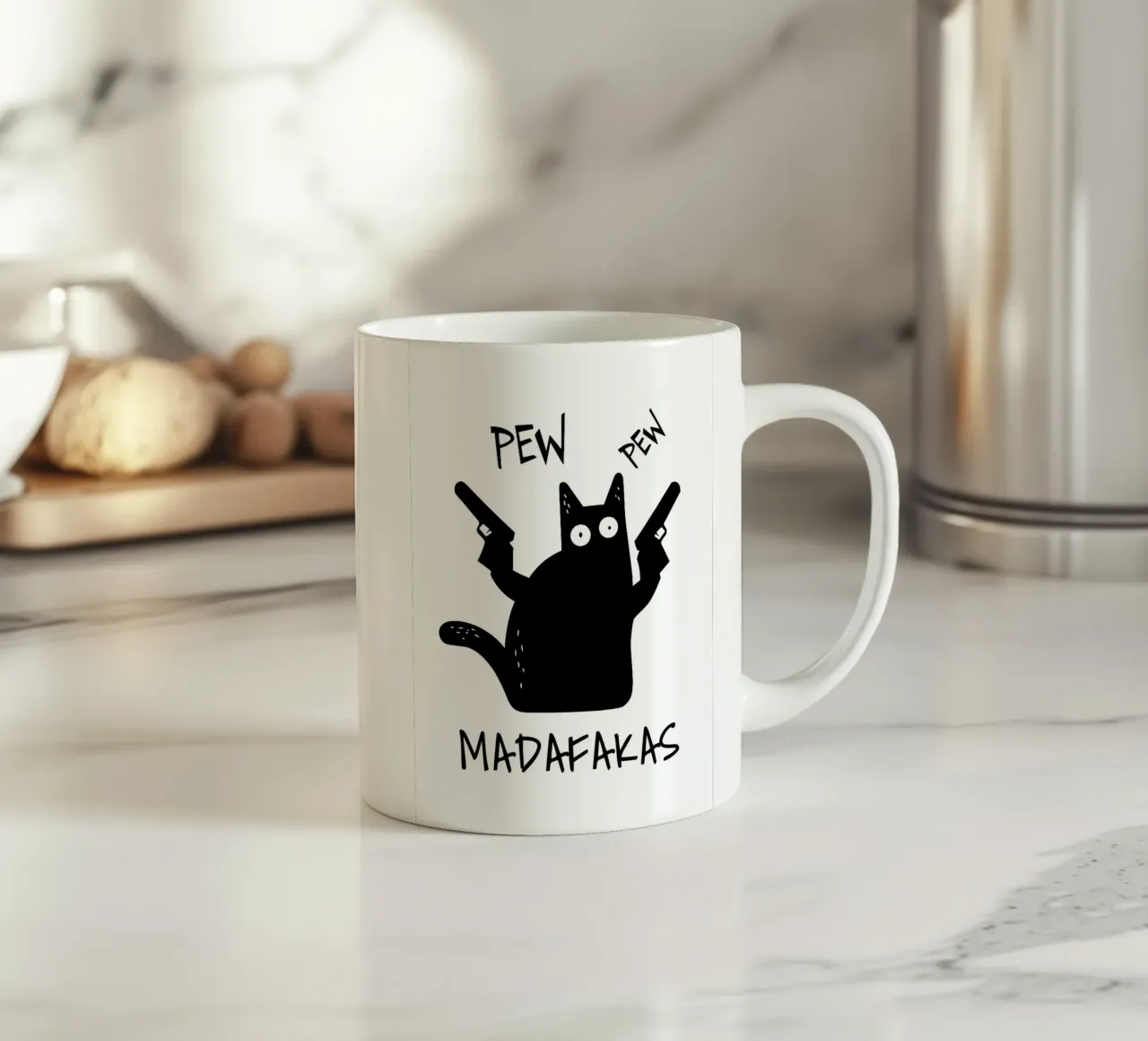 "PEW PEW tazza in ceramica da Type & Tape