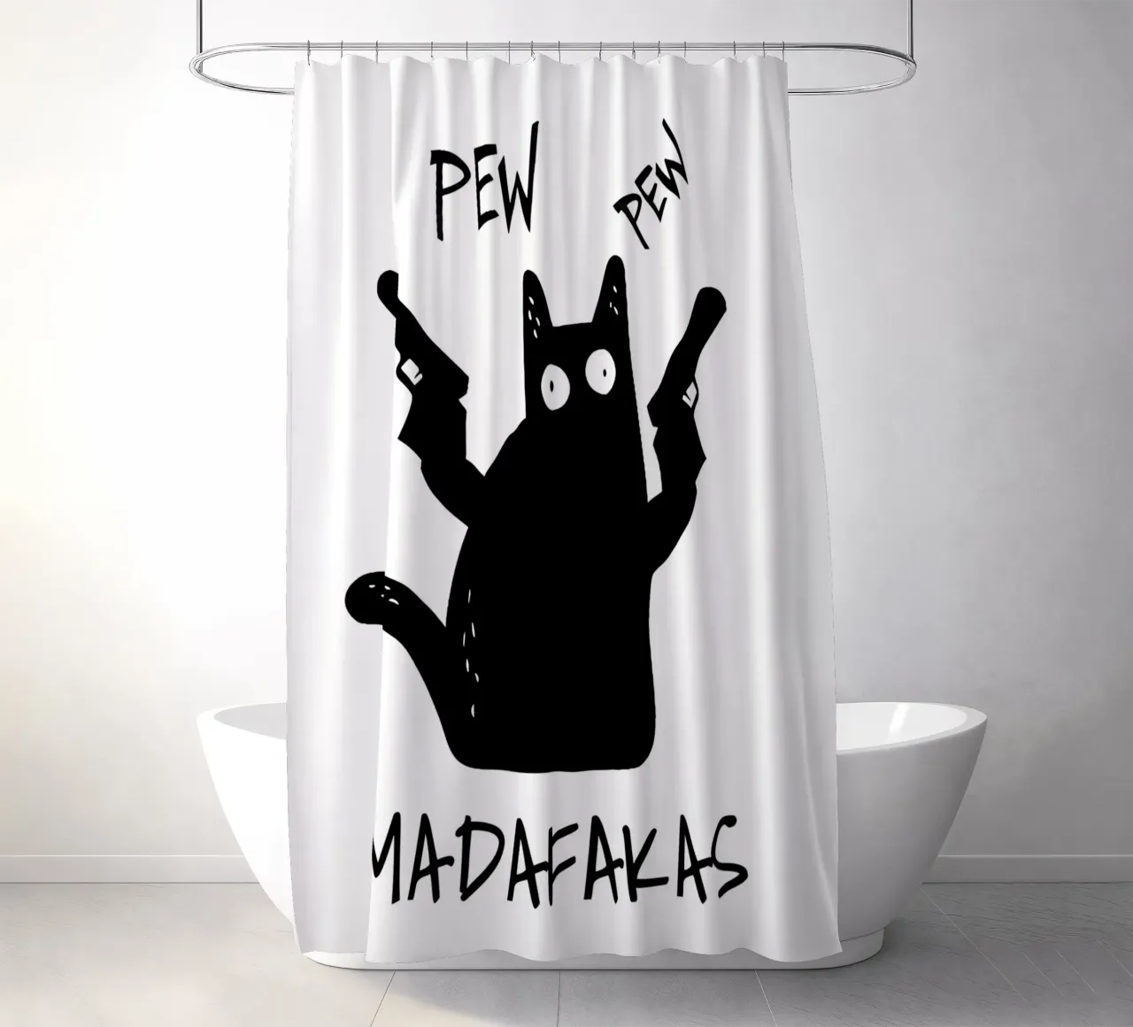"PEW PEW tenda da doccia da Type & Tape