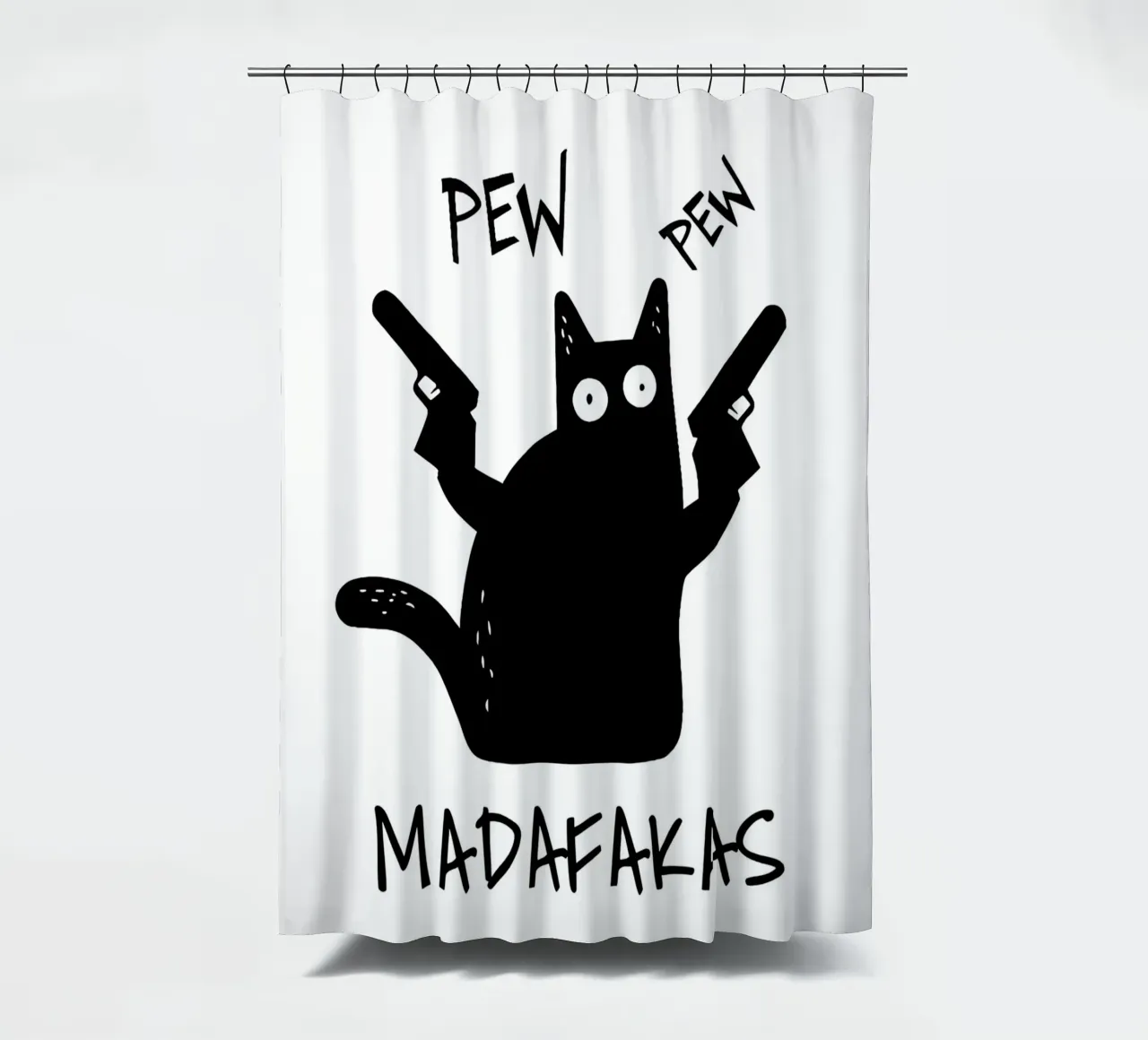 "PEW PEW tenda da doccia da Type & Tape