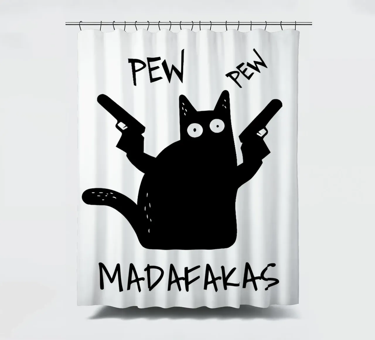 "PEW PEW tenda da doccia da Type & Tape