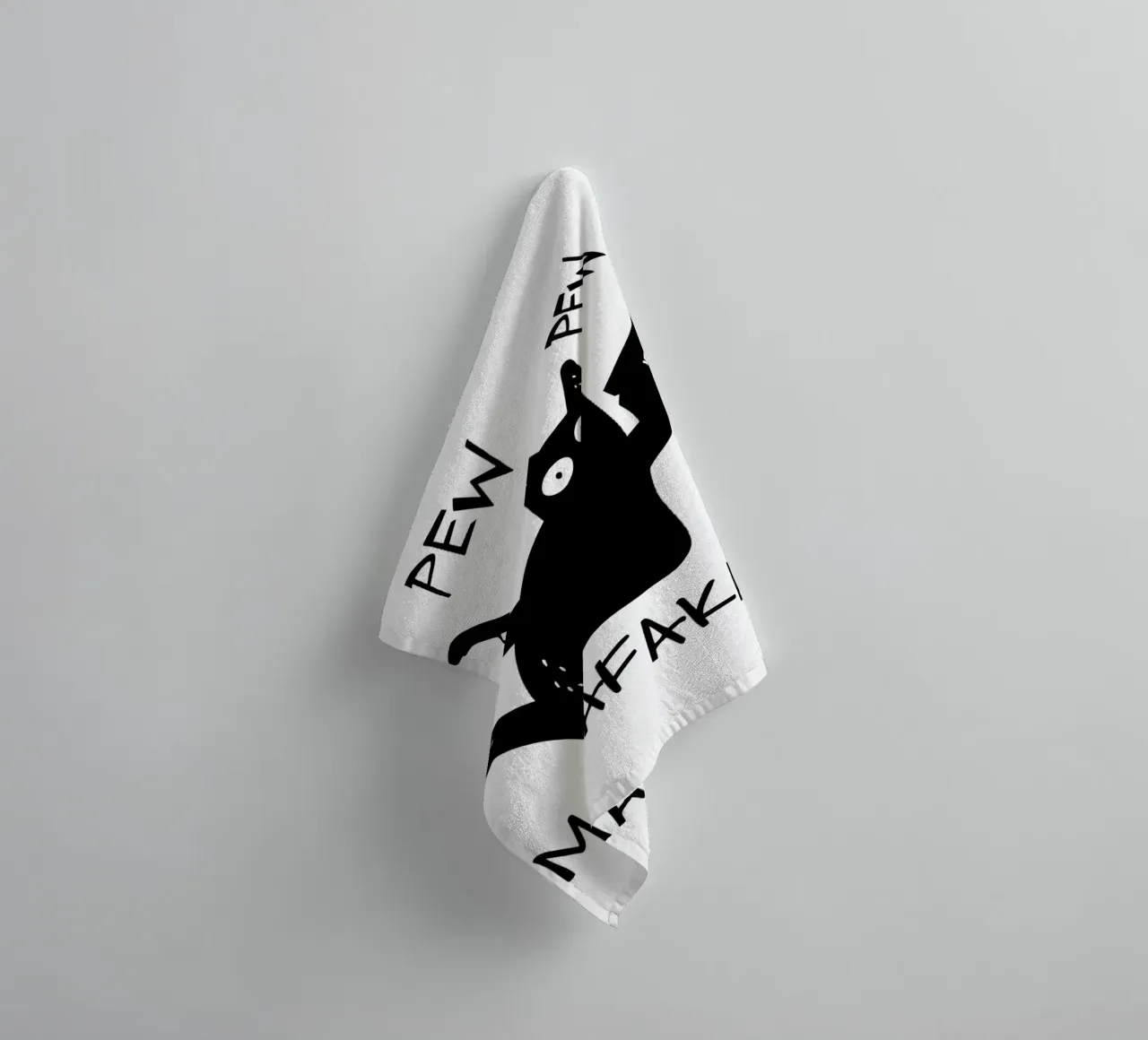 "PEW PEW asciugamano da bagno da Type & Tape