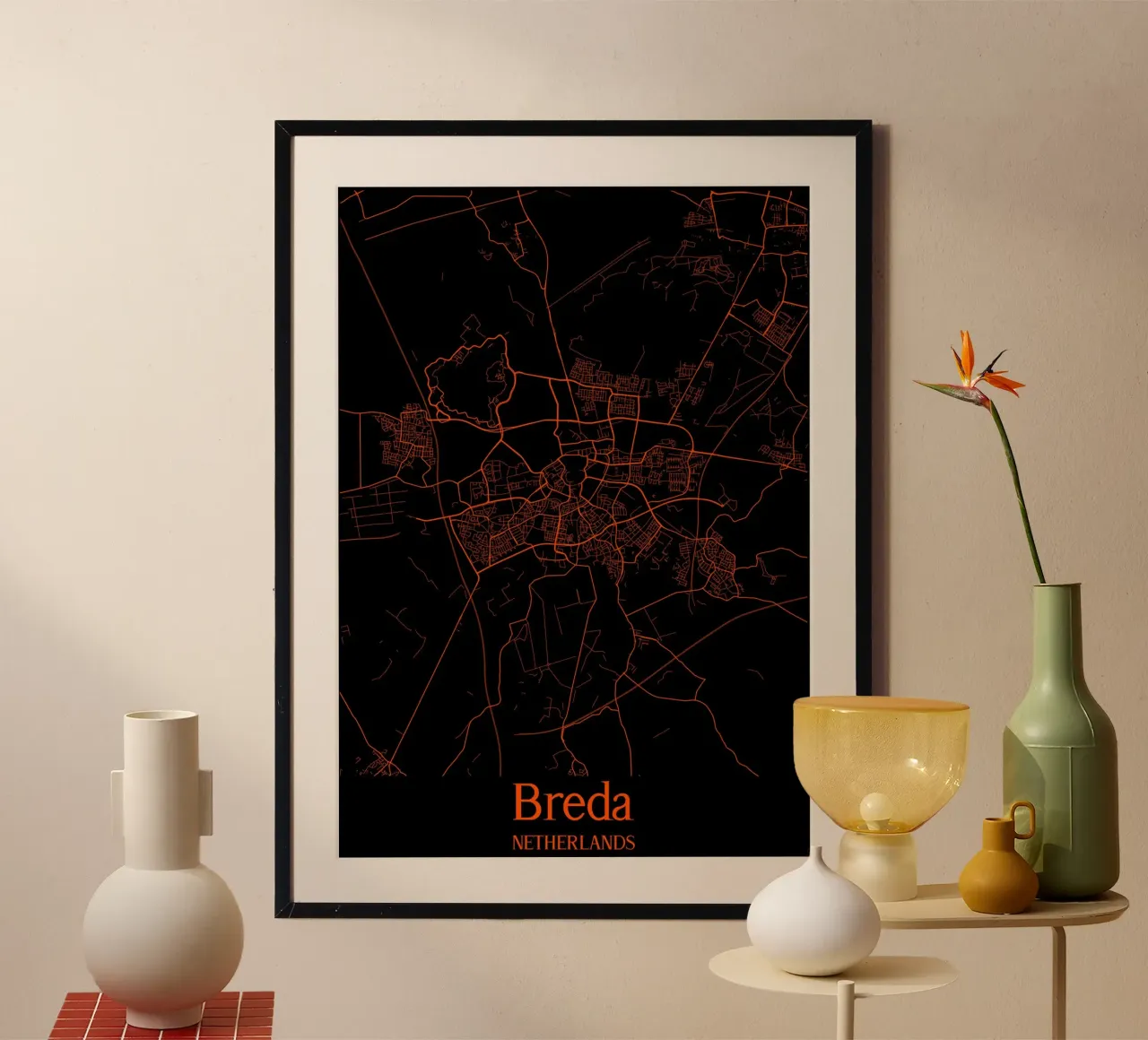 Breda poster con telaio in alluminio da MiMap