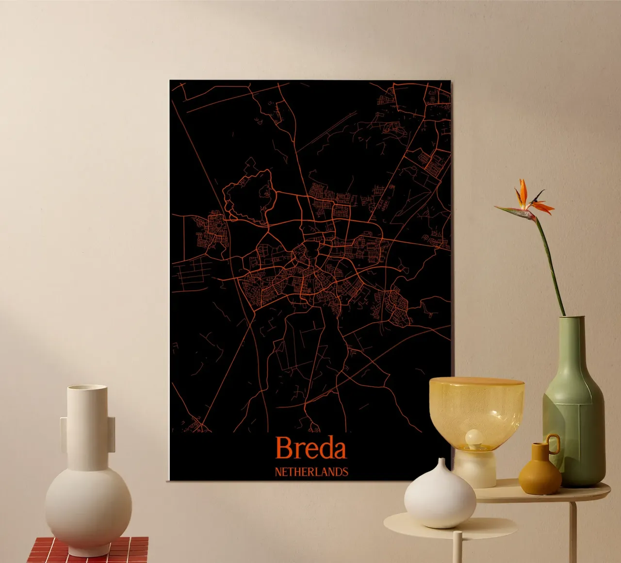 Breda poster con telaio in alluminio da MiMap