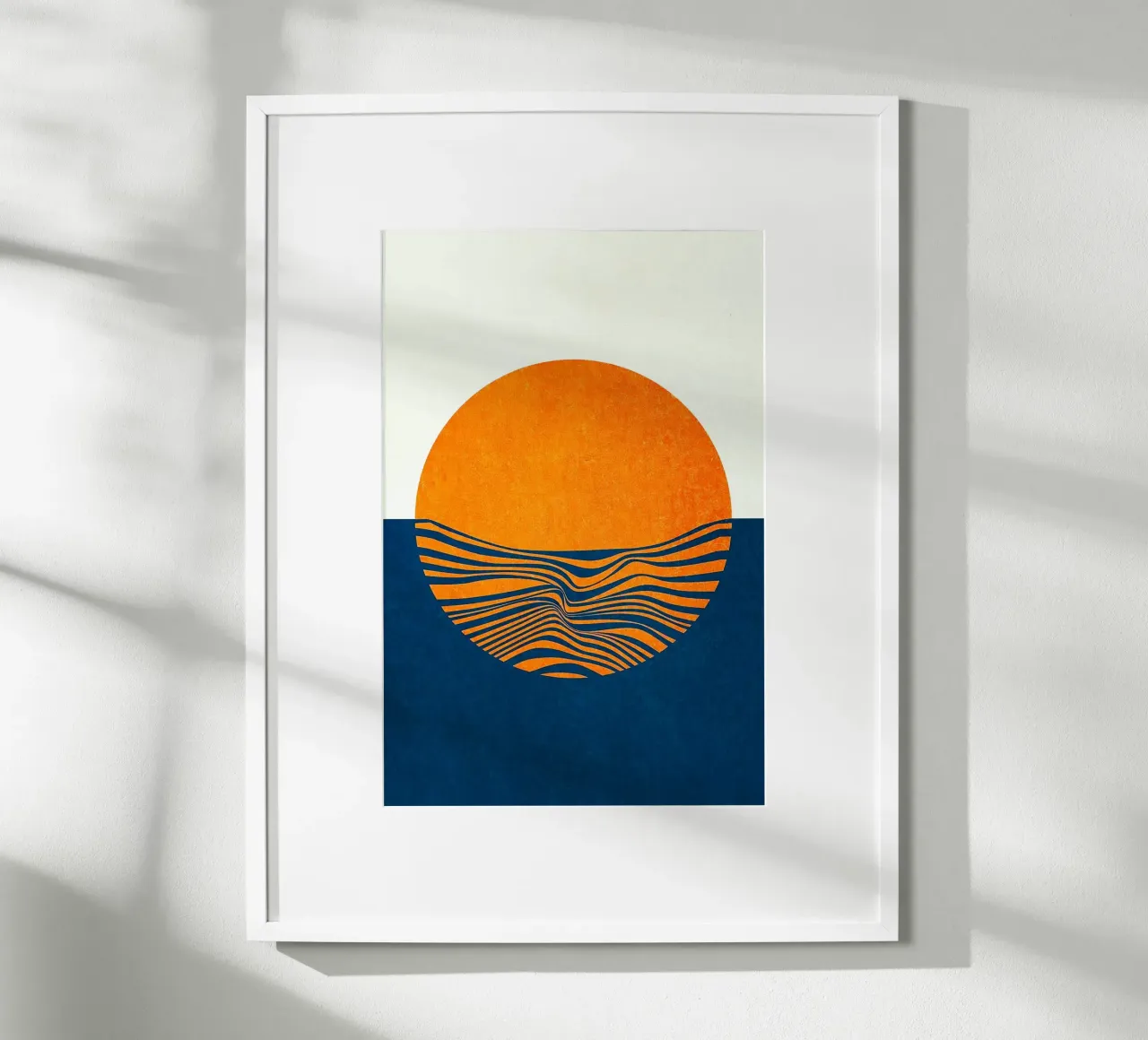 shape of sun poster con telaio in legno da Good days