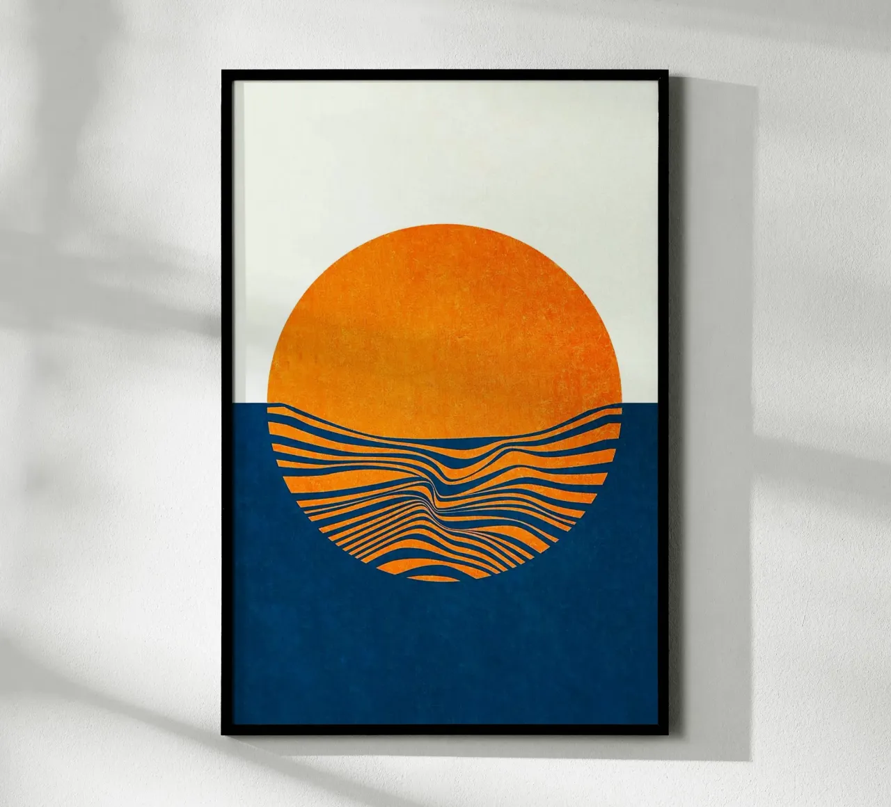 shape of sun poster con telaio in legno da Good days