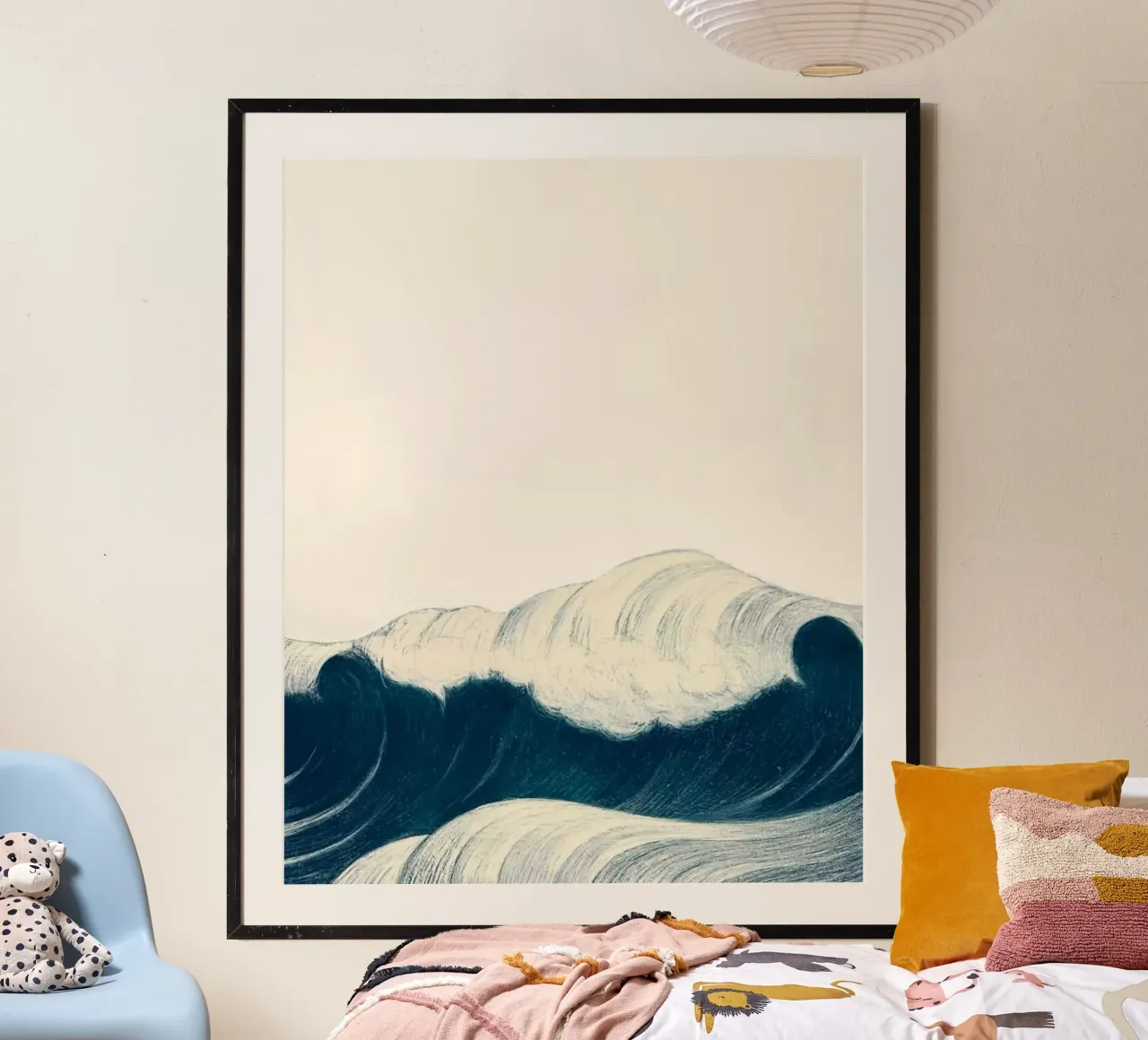big wave poster con telaio in plastica da Good days