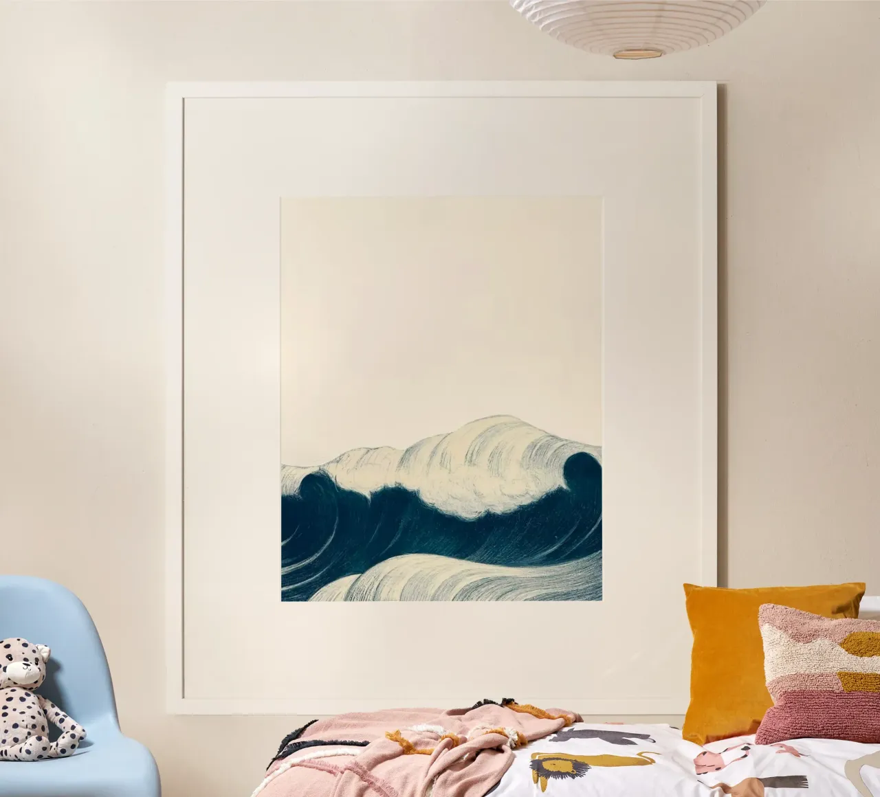 big wave poster con telaio in plastica da Good days