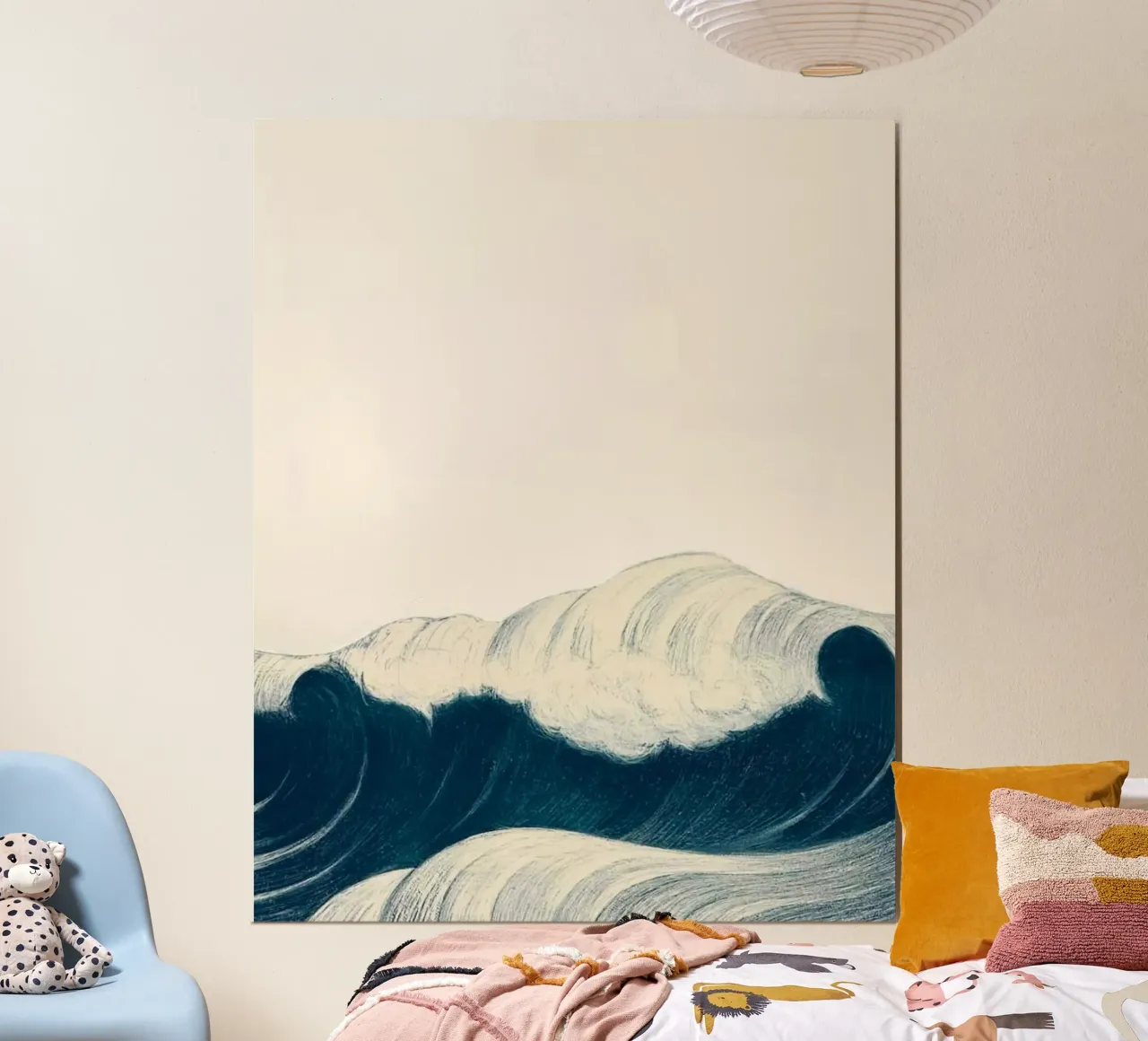 big wave poster con telaio in plastica da Good days