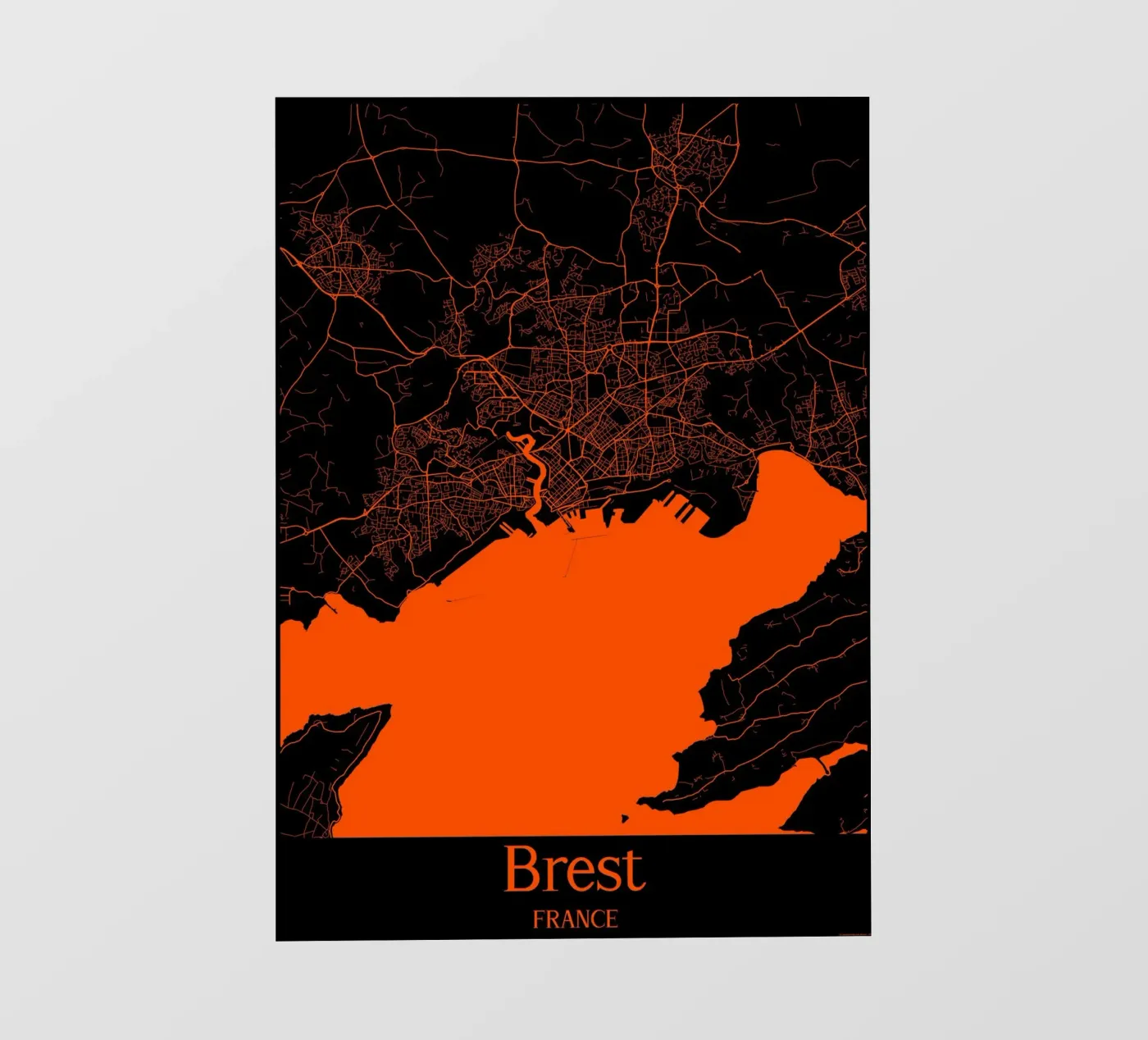 Brest fotobehang van MiMap